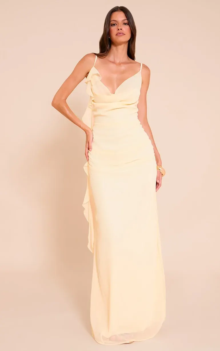 Yellow maxi dress