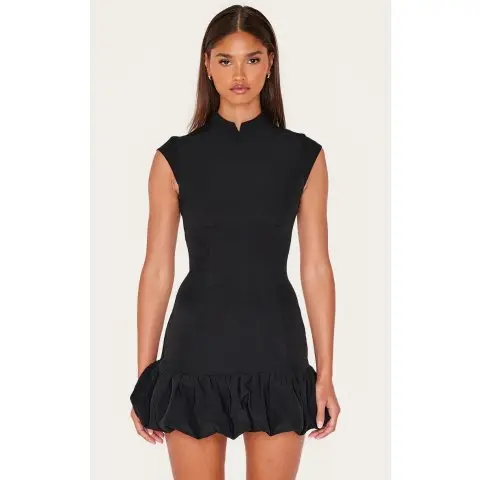 Black mini dress
