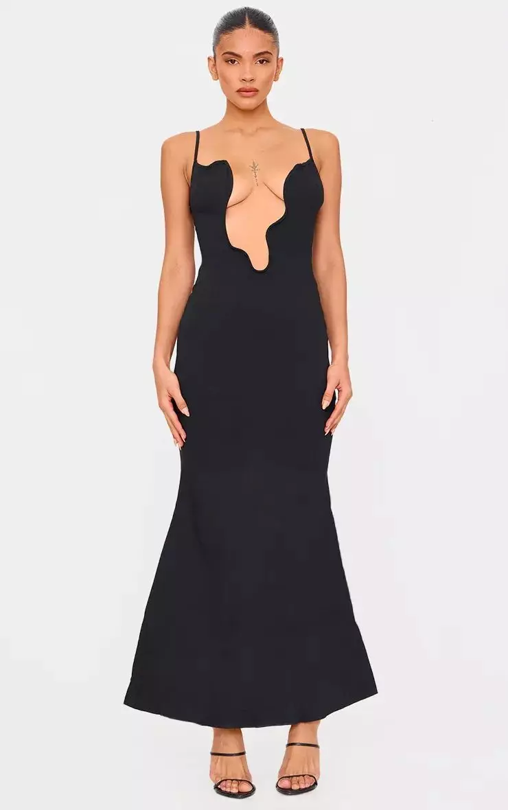 Black maxi dress