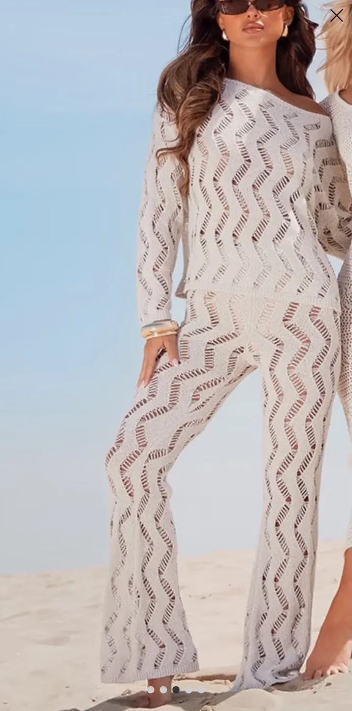 Beach Wear White Pants